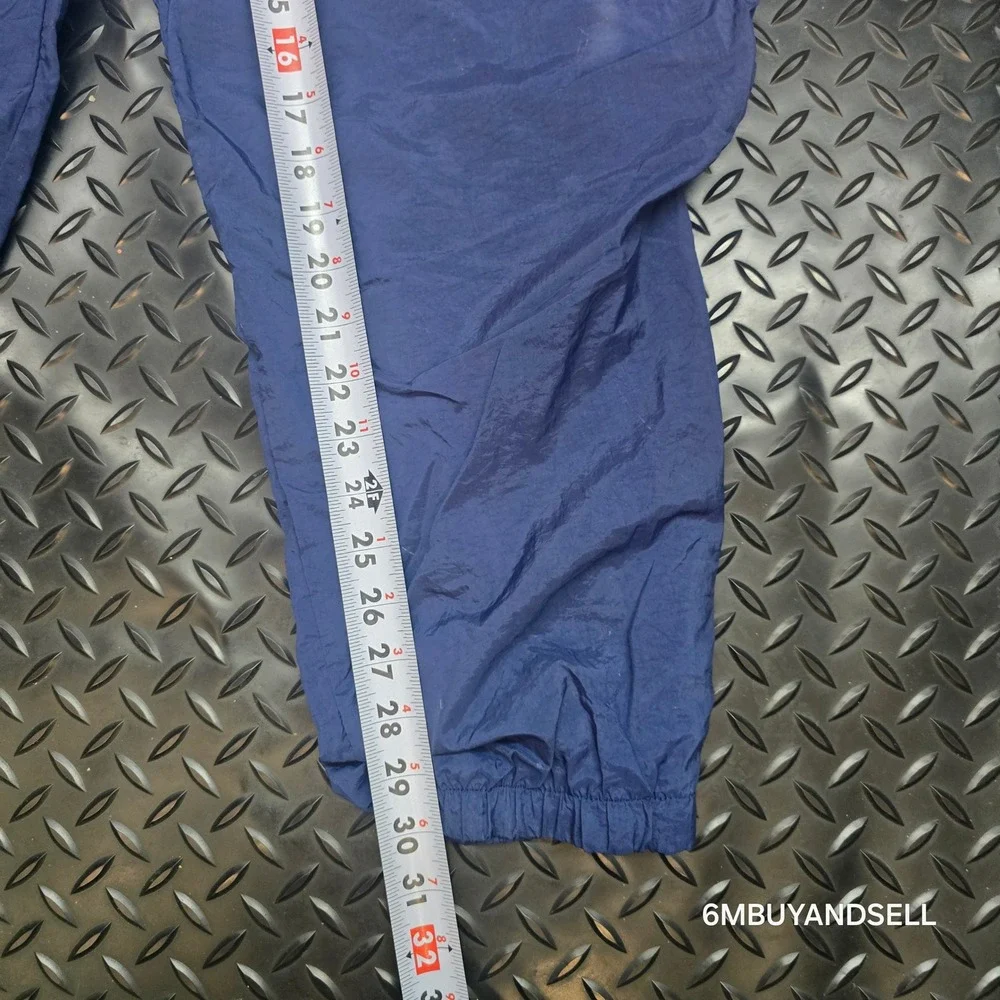 Vintage Nike Windbreaker Track Pants Navy Blue Nylon Baggy XL RN 56323 CA 05553